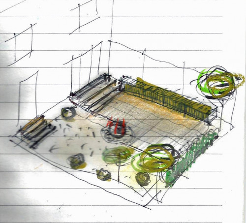 Courtyard garden design and build