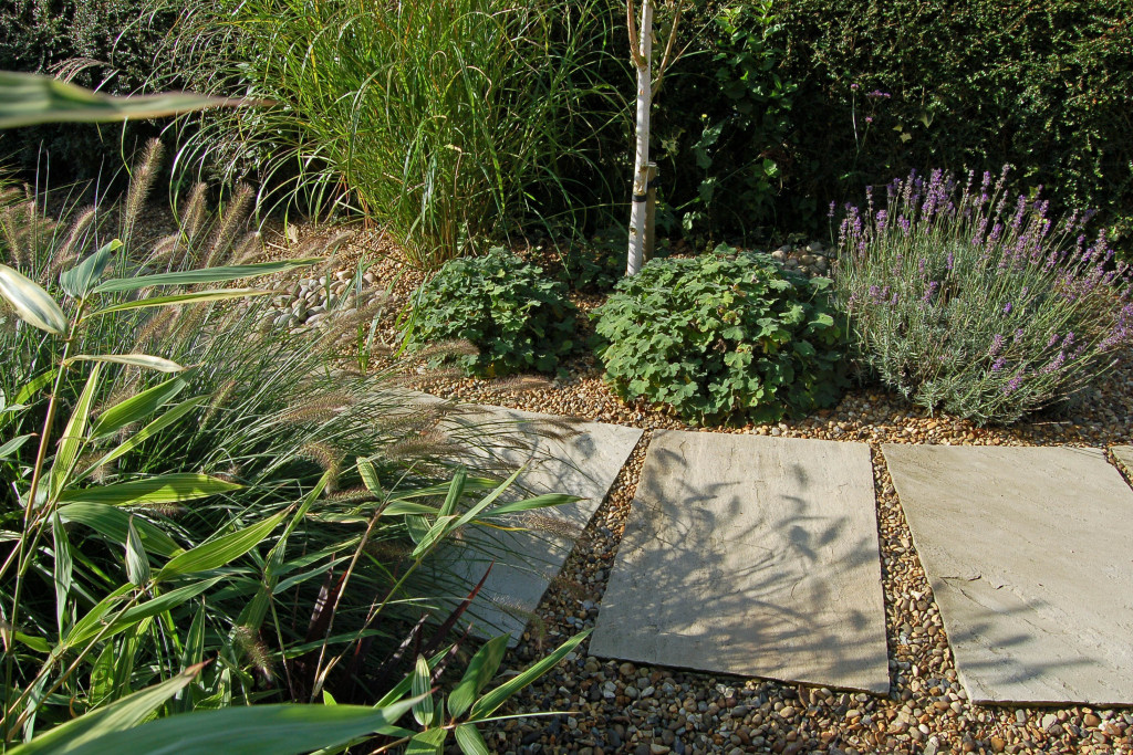 Garden for a Norfolk flint cottage